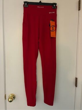 Spalding Bright Red Performance Leggings #36